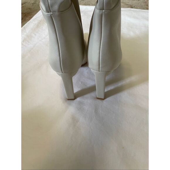 Lulus Olivet Cream Pointed-Toe Knee-High Boots 11 - Picture 7 of 9